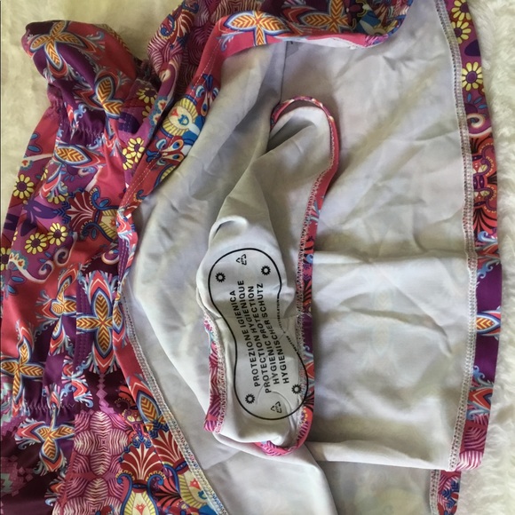 Cutest purple tankini 2 piece bathing suit. NWT. - Picture 5 of 8